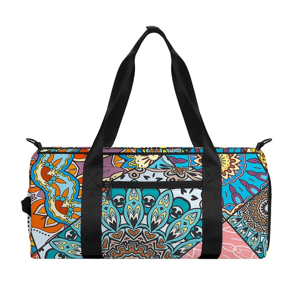 Patchwork Mandala Bohemian Pattern Print Gym Bag