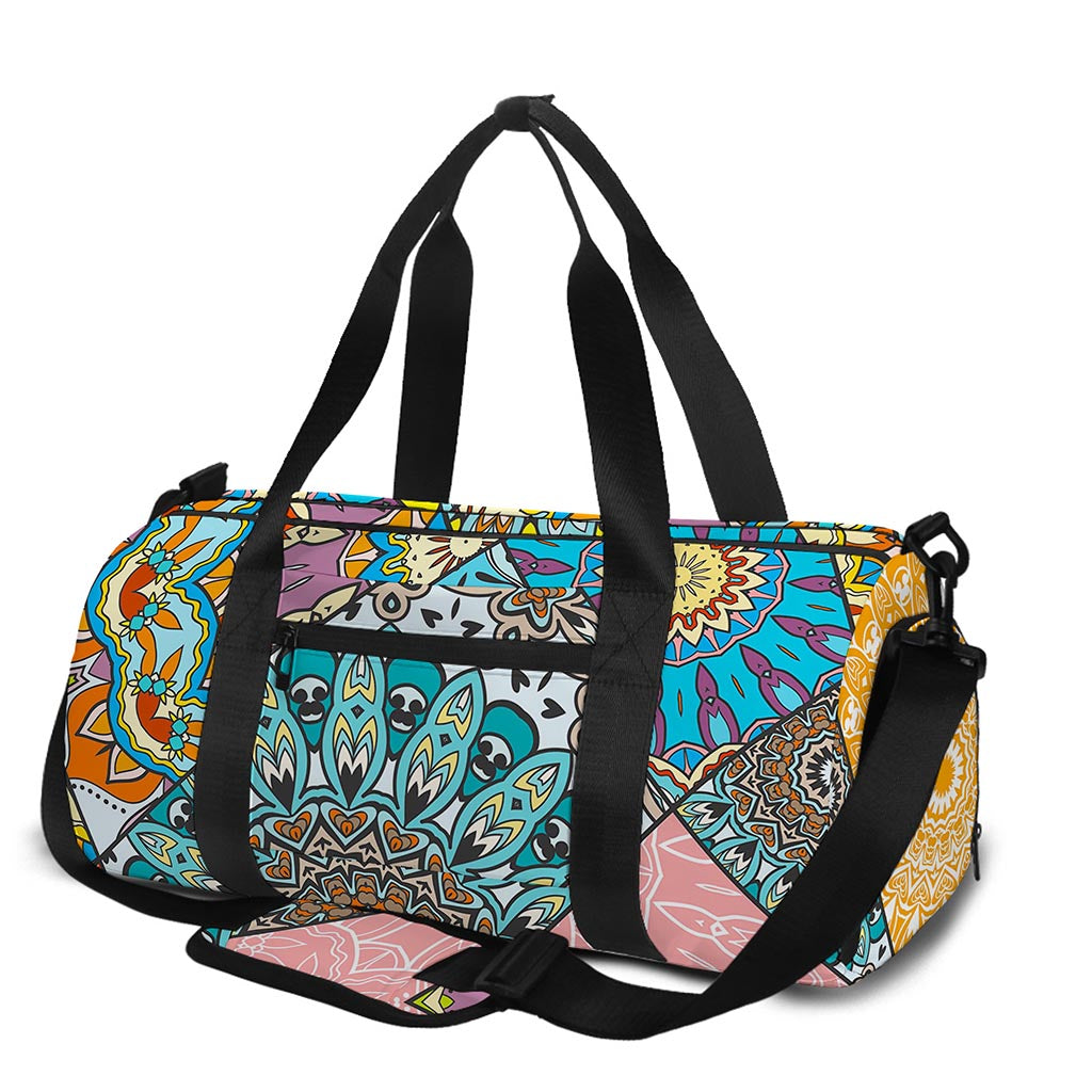 Patchwork Mandala Bohemian Pattern Print Gym Bag