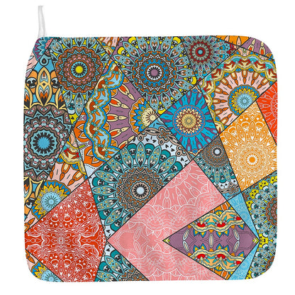 Patchwork Mandala Bohemian Pattern Print Hand Towel