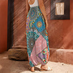 Patchwork Mandala Bohemian Pattern Print Harem Pants