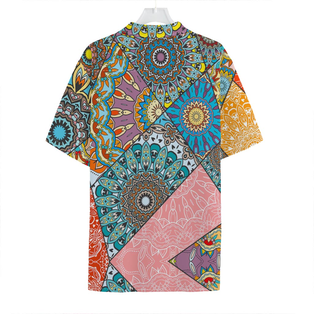 Patchwork Mandala Bohemian Pattern Print Hawaiian Shirt