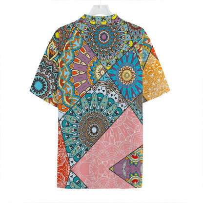 Patchwork Mandala Bohemian Pattern Print Hawaiian Shirt