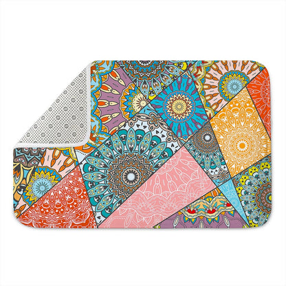 Patchwork Mandala Bohemian Pattern Print Indoor Door Mat