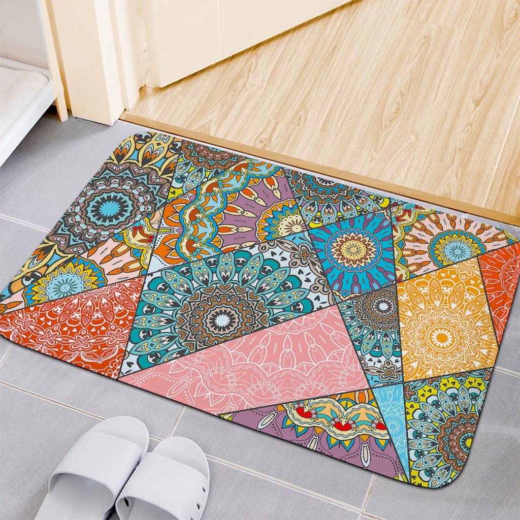 Patchwork Mandala Bohemian Pattern Print Indoor Door Mat