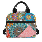 Patchwork Mandala Bohemian Pattern Print Insulated Lunch Bag