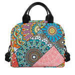 Patchwork Mandala Bohemian Pattern Print Insulated Lunch Bag