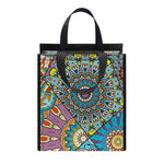Patchwork Mandala Bohemian Pattern Print Insulated Lunch Tote