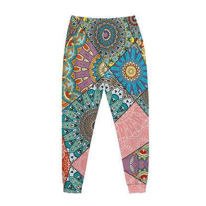 Patchwork Mandala Bohemian Pattern Print Jogger Pants