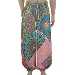 Patchwork Mandala Bohemian Pattern Print Lantern Pants