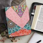 Patchwork Mandala Bohemian Pattern Print Leather Bible Cover