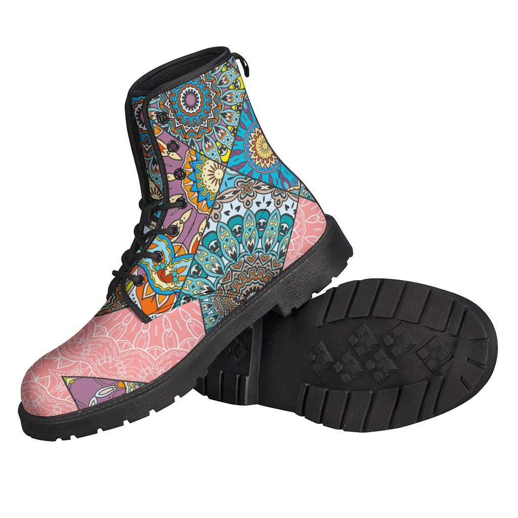 Patchwork Mandala Bohemian Pattern Print Backpack