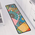 Patchwork Mandala Bohemian Pattern Print Long Kitchen Mat