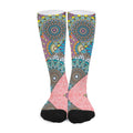 Patchwork Mandala Bohemian Pattern Print Long Socks