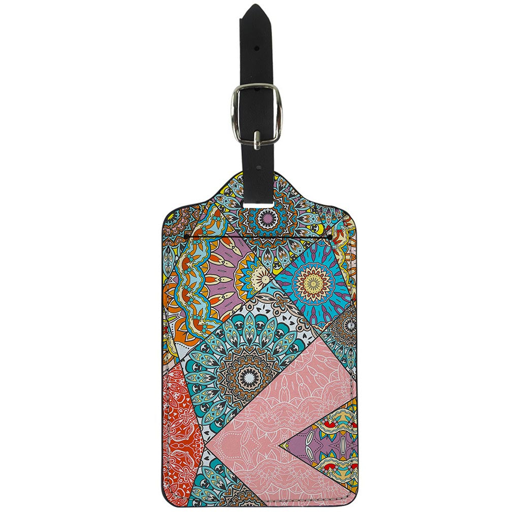 Patchwork Mandala Bohemian Pattern Print Luggage Tag