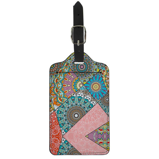Patchwork Mandala Bohemian Pattern Print Luggage Tag