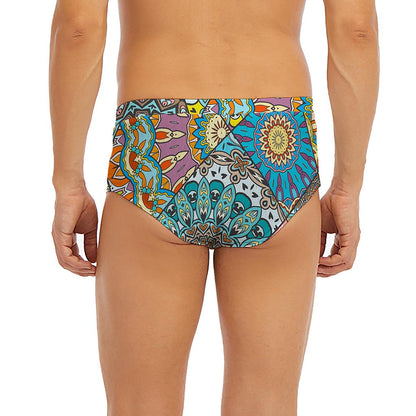Patchwork Mandala Bohemian Pattern Print Men's Briefs