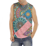 Patchwork Mandala Bohemian Pattern Print Men's Fitness Tank Top