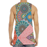 Patchwork Mandala Bohemian Pattern Print Men's Muscle Tank Top