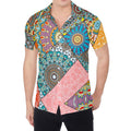 Patchwork Mandala Bohemian Pattern Print Men's Shirt