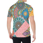 Patchwork Mandala Bohemian Pattern Print Men's Shirt