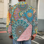 Patchwork Mandala Bohemian Pattern Print Men's Shirt Jacket
