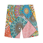 Patchwork Mandala Bohemian Pattern Print Men's Sports Shorts