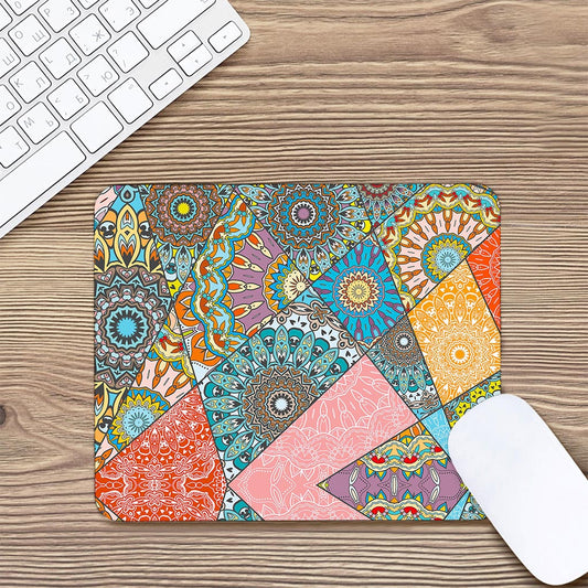 Patchwork Mandala Bohemian Pattern Print Mouse Pad