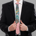 Patchwork Mandala Bohemian Pattern Print Necktie