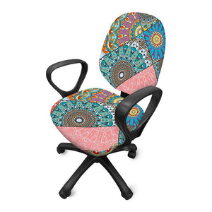 Patchwork Mandala Bohemian Pattern Print Office Chair Cover