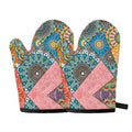Patchwork Mandala Bohemian Pattern Print Oven Mitts