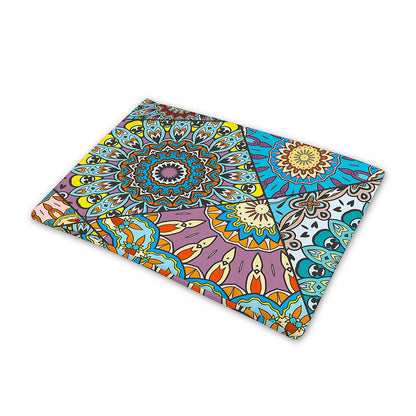 Patchwork Mandala Bohemian Pattern Print Pet Cooling Mat Cover