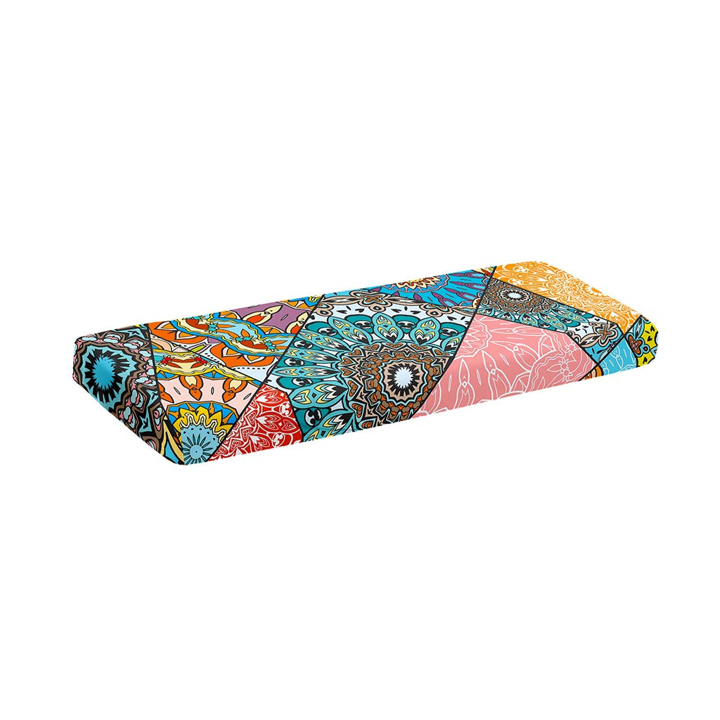 Patchwork Mandala Bohemian Pattern Print Piano Keyboard Cover