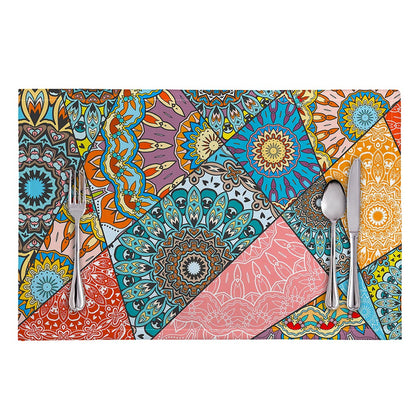 Patchwork Mandala Bohemian Pattern Print Placemat