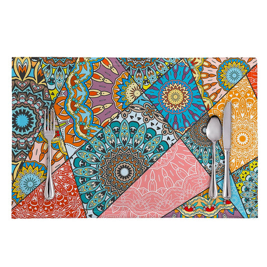Patchwork Mandala Bohemian Pattern Print Placemat