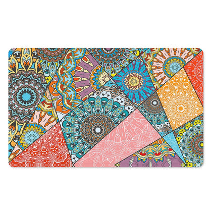 Patchwork Mandala Bohemian Pattern Print Polyester Doormat