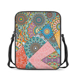 Patchwork Mandala Bohemian Pattern Print Rectangular Crossbody Bag