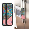 Patchwork Mandala Bohemian Pattern Print Refrigerator Handle Covers