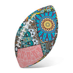 Patchwork Mandala Bohemian Pattern Print Rugby Ball