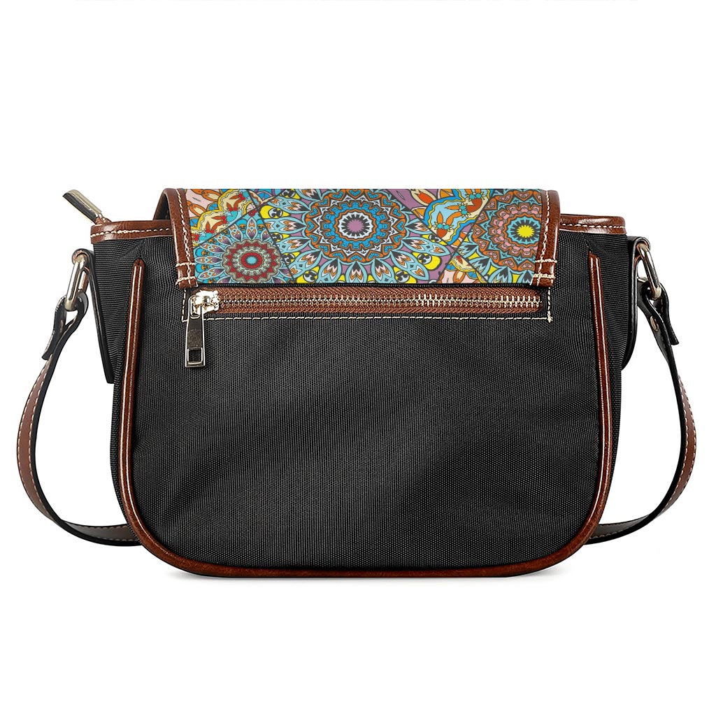 Patchwork Mandala Bohemian Pattern Print Saddle Bag