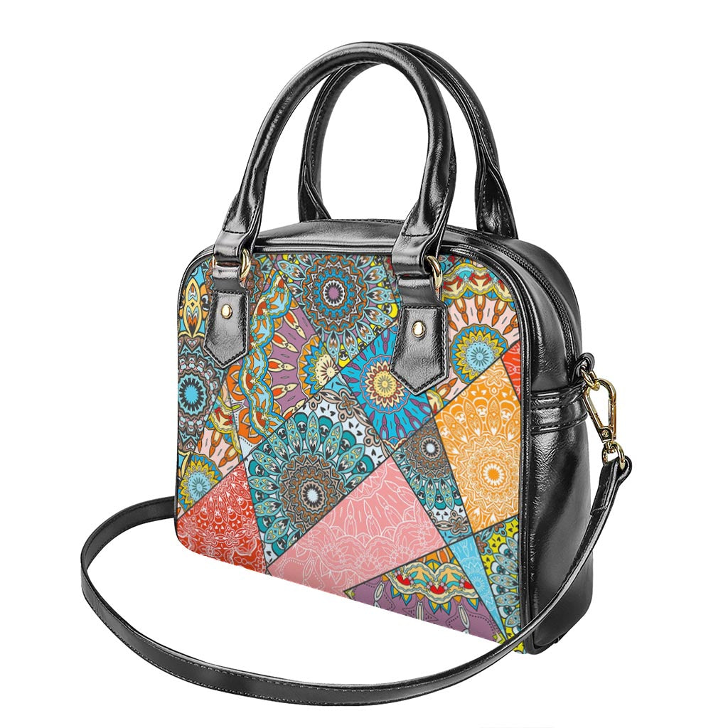 Patchwork Mandala Bohemian Pattern Print Shoulder Handbag