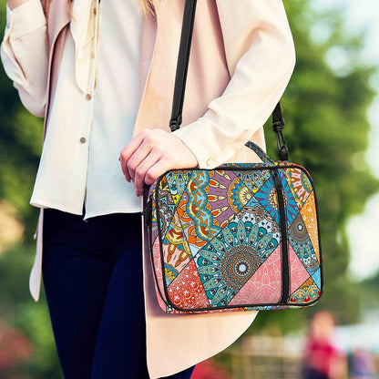 Patchwork Mandala Bohemian Pattern Print Shoulder Strap Bible Bag