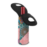 Patchwork Mandala Bohemian Pattern Print Single Neoprene Wine Tote