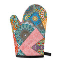 Patchwork Mandala Bohemian Pattern Print Single Oven Mitt
