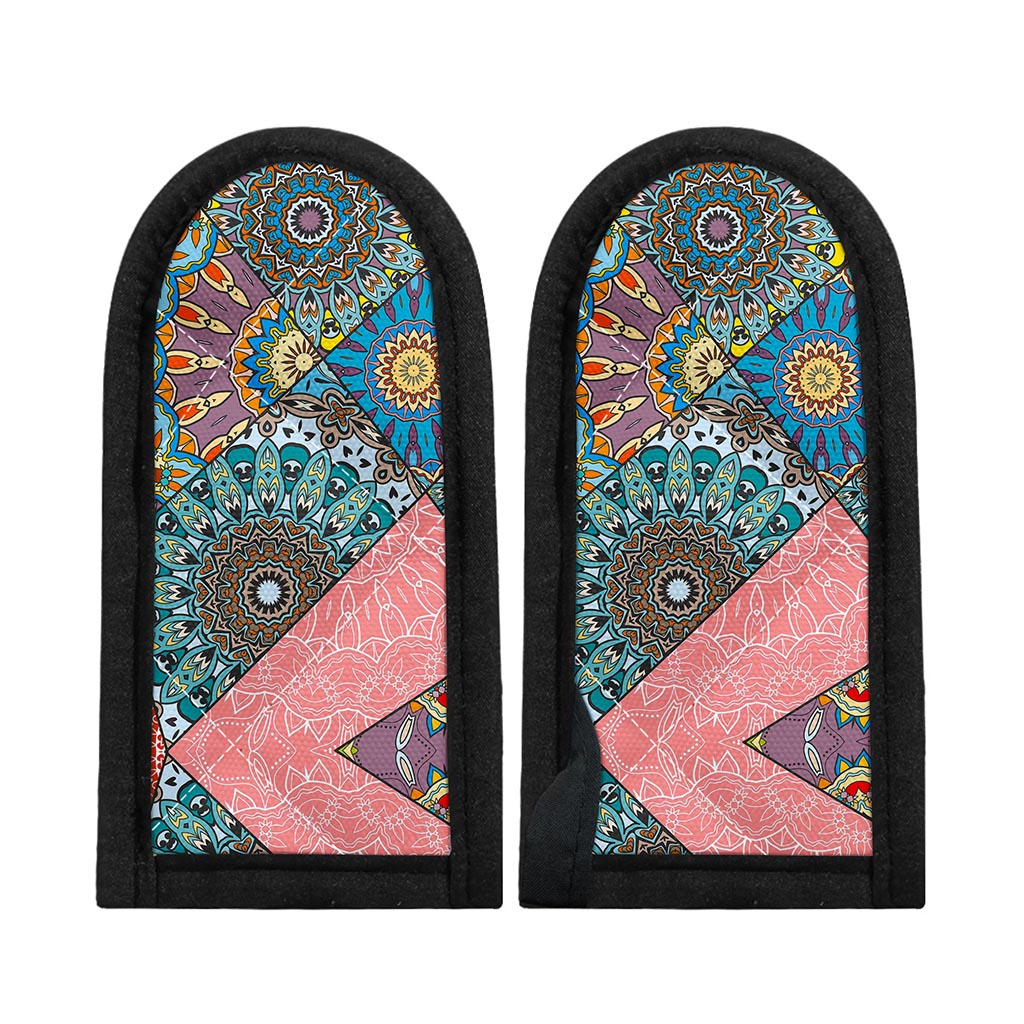 Patchwork Mandala Bohemian Pattern Print Skillet Handle Cover