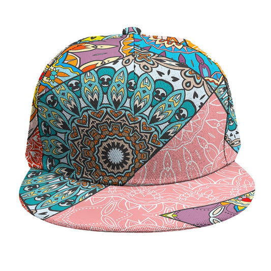 Patchwork Mandala Bohemian Pattern Print Snapback Cap