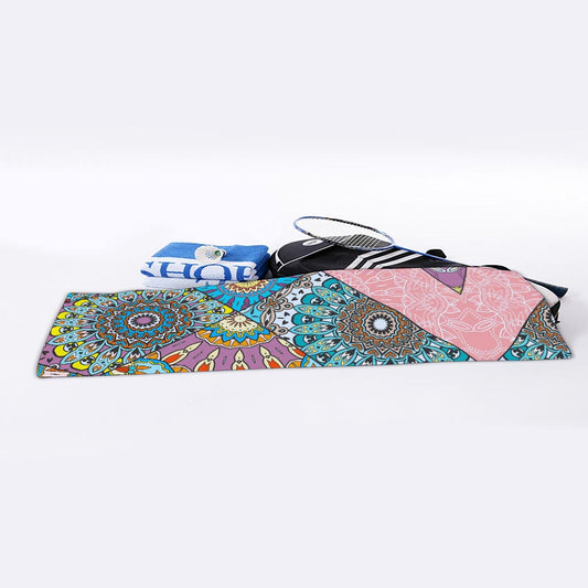Patchwork Mandala Bohemian Pattern Print Sports Towel