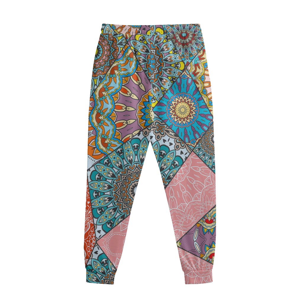 Patchwork Mandala Bohemian Pattern Print Sweatpants