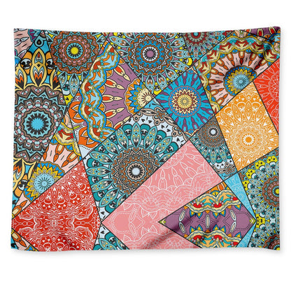 Patchwork Mandala Bohemian Pattern Print Tapestry