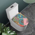 Patchwork Mandala Bohemian Pattern Print Toilet Lid Cover