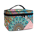 Patchwork Mandala Bohemian Pattern Print Travel Makeup Bag